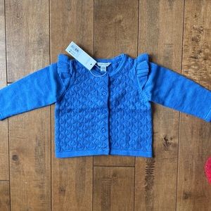 New Janie and Jack blue button up 12-18months.